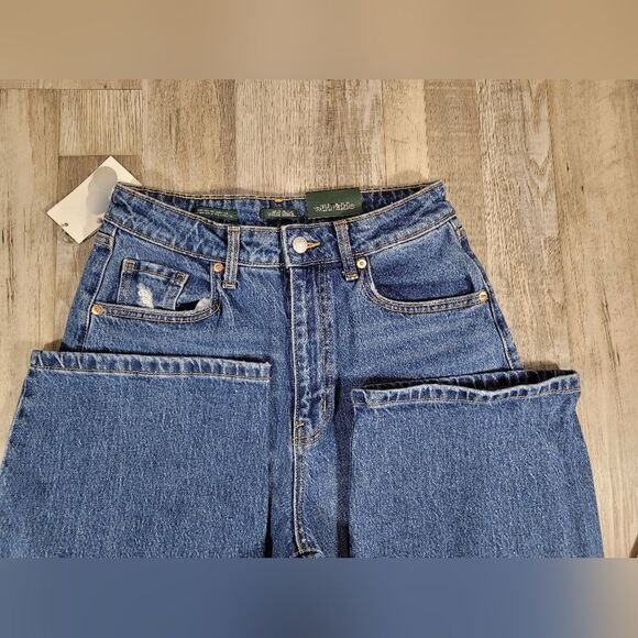 NWT wild fable 90s super high rise baggy 4/27 woman jean - Picture 3 of 7
